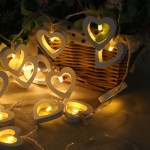 Photo lights, 1 meter, 10 leds, heart design